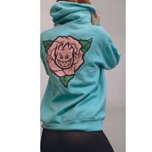 Neon blue spitfire hoodie